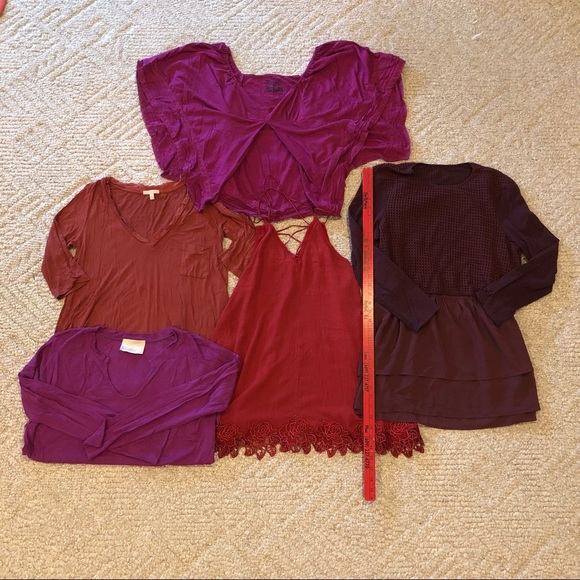 Bundle of 5 Anthro and FP tops - Picture 3 of 3